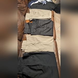 Men's dress pants and polos